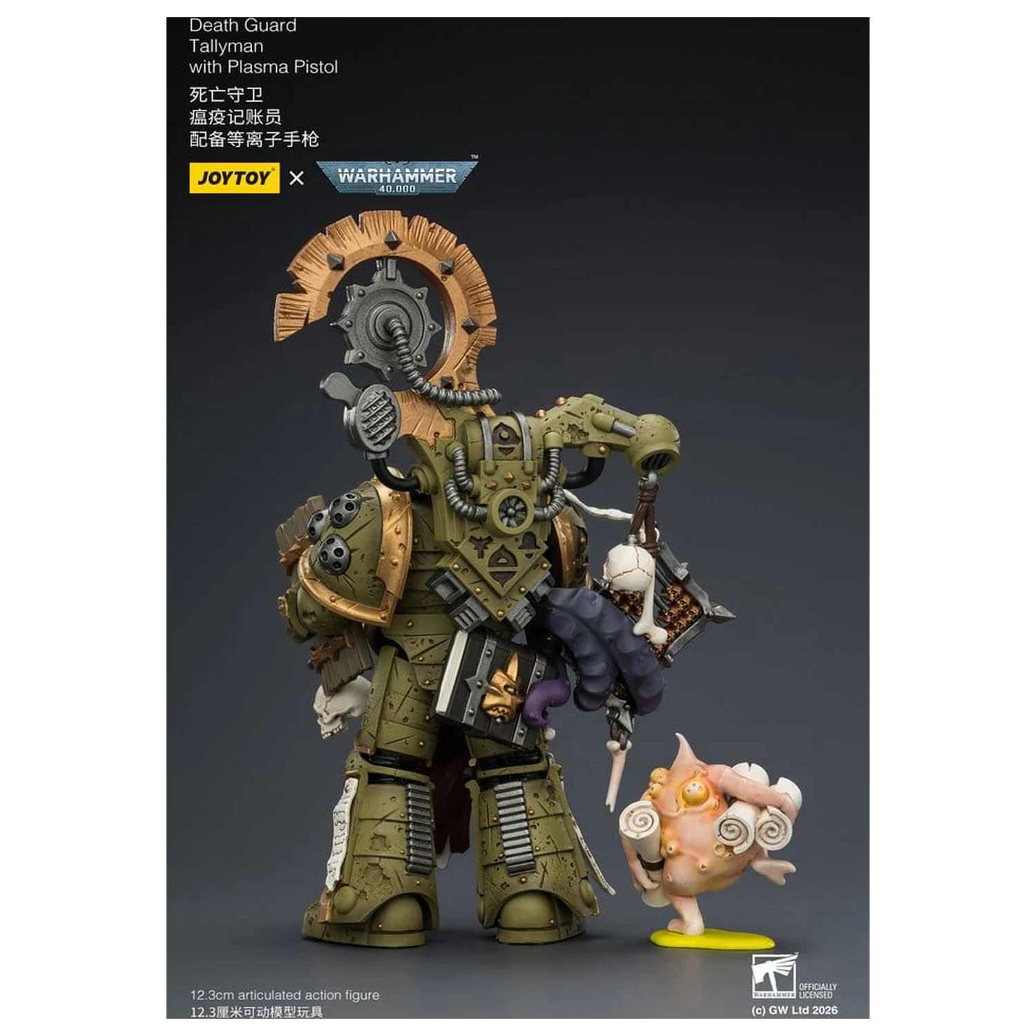 Warhammer 40,000 Death Guard Tallyman akciófigura 12 cm termékfotó