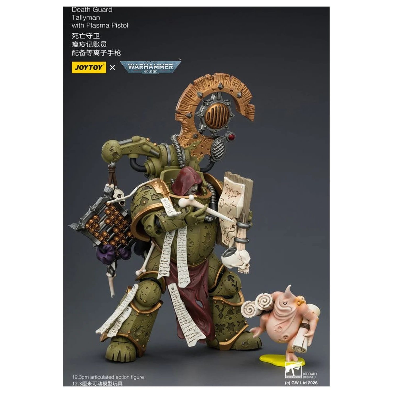 Warhammer 40,000 Death Guard Tallyman akciófigura 12 cm termékfotó