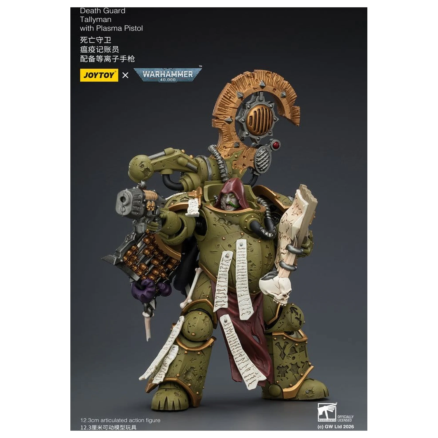 Warhammer 40,000 Death Guard Tallyman akciófigura 12 cm termékfotó