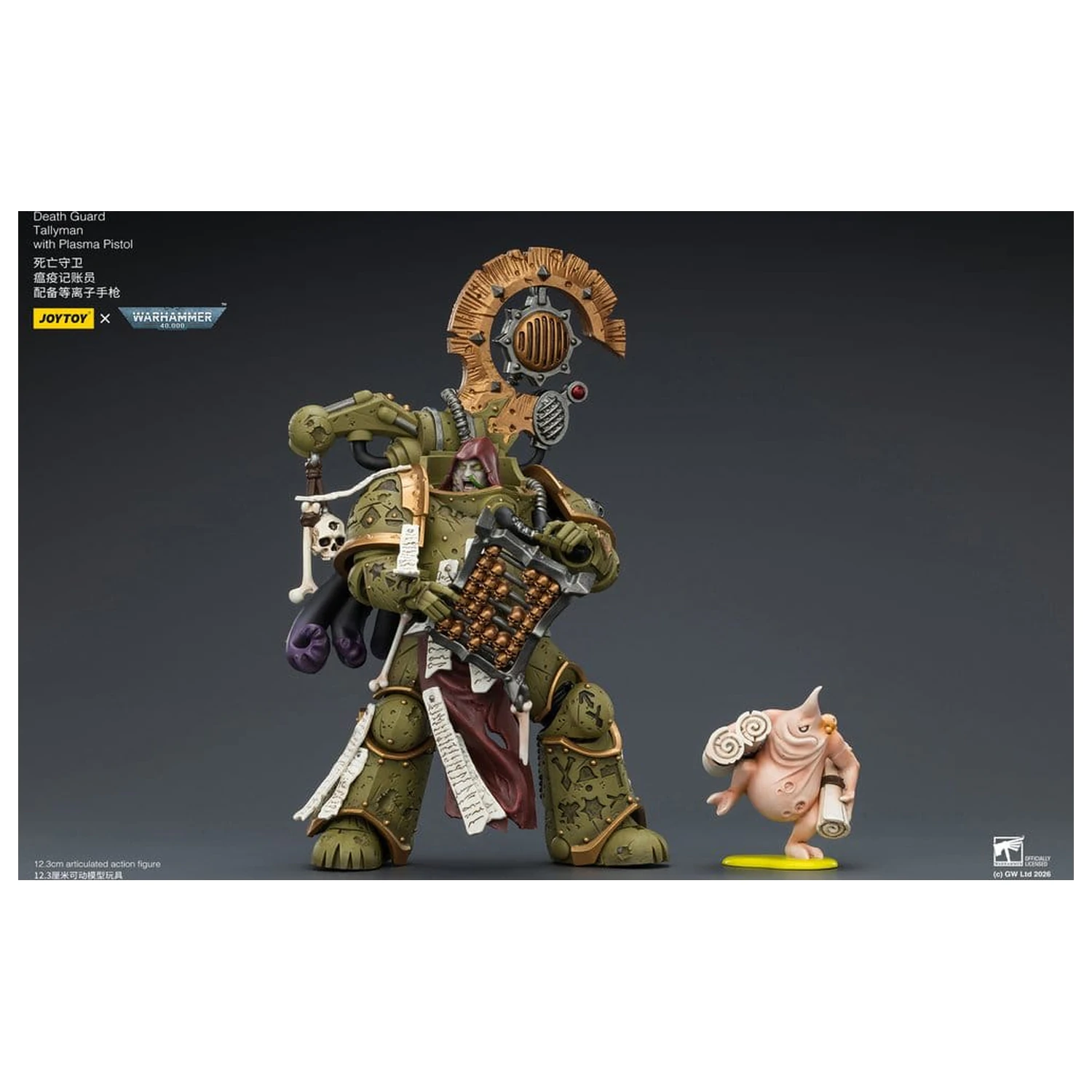 Warhammer 40,000 Death Guard Tallyman akciófigura 12 cm termékfotó