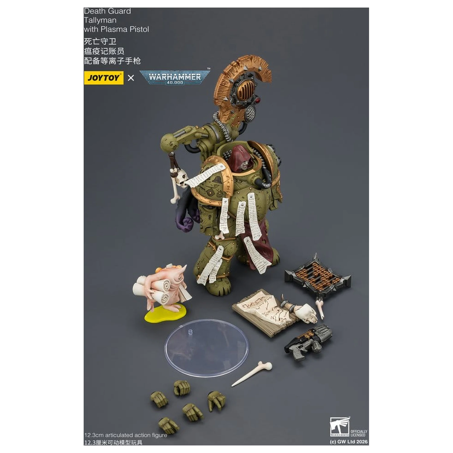 Warhammer 40,000 Death Guard Tallyman akciófigura 12 cm termékfotó