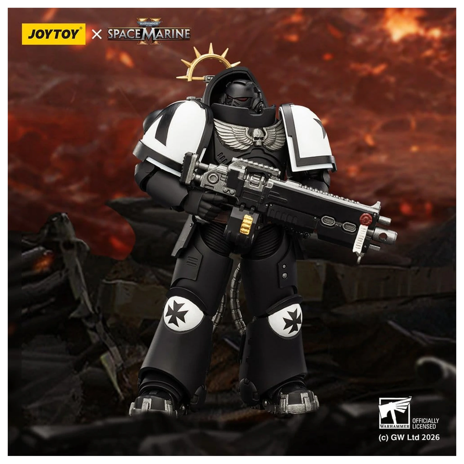 Warhammer 40,000 Game Edition Black Templars Heavy Intercessor akciófigura 13 cm termékfotó
