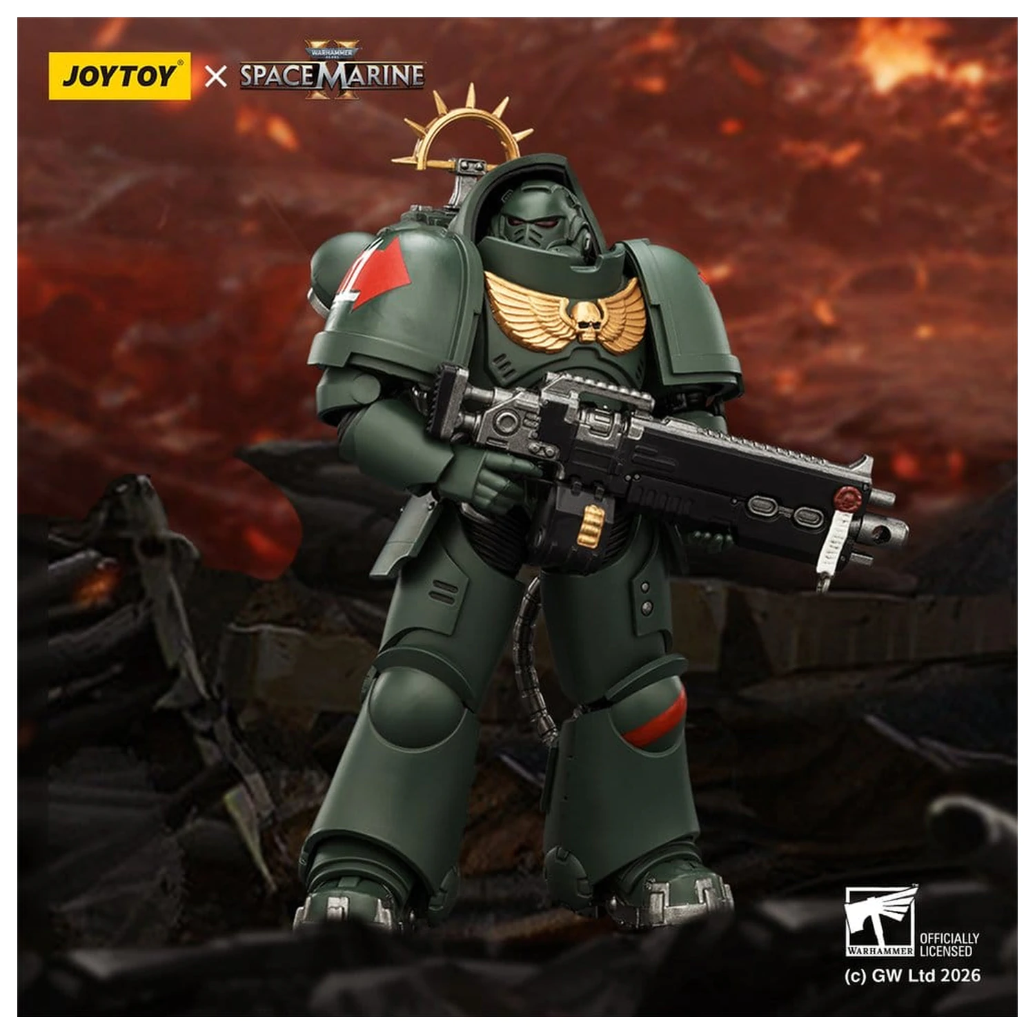 Warhammer 40,000 Game Edition Dark Angels Heavy Intercessor akciófigura 13 cm termékfotó