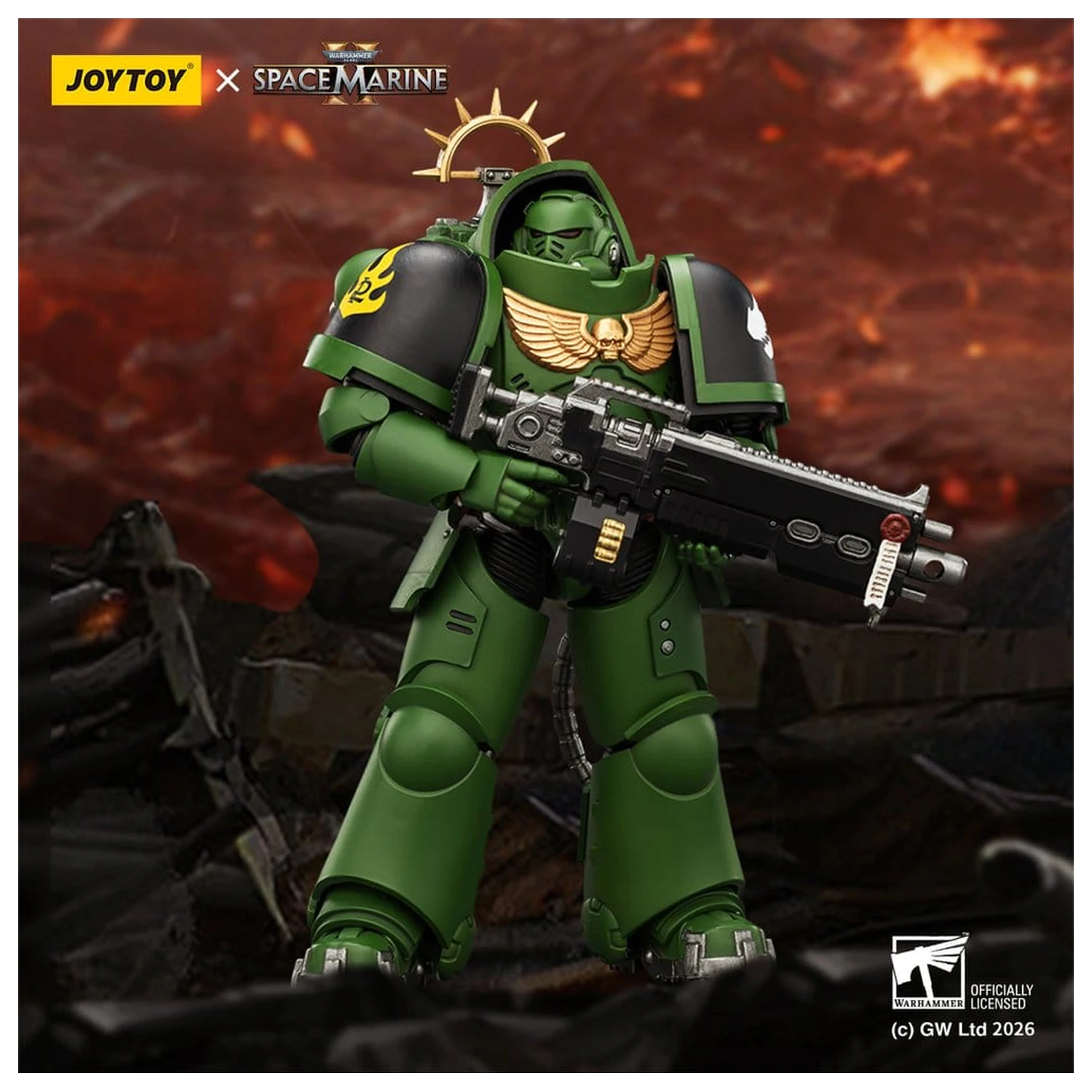 Warhammer 40,000 Game Edition Salamanders Heavy Intercessor akciófigura 13 cm termékfotó