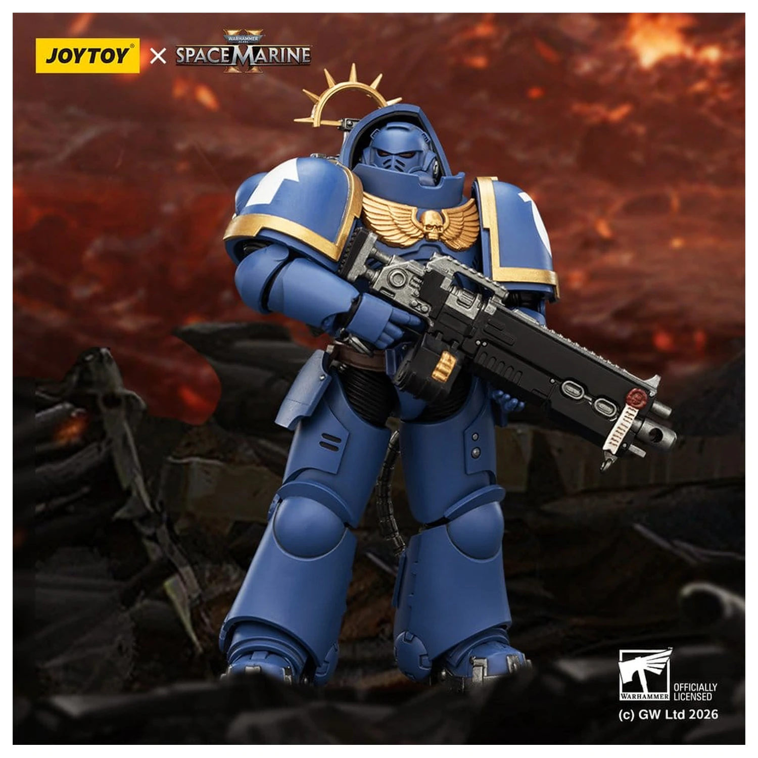 Warhammer 40,000 Game Edition Ultramarines Heavy Intercessor akciófigura 13 cm termékfotó