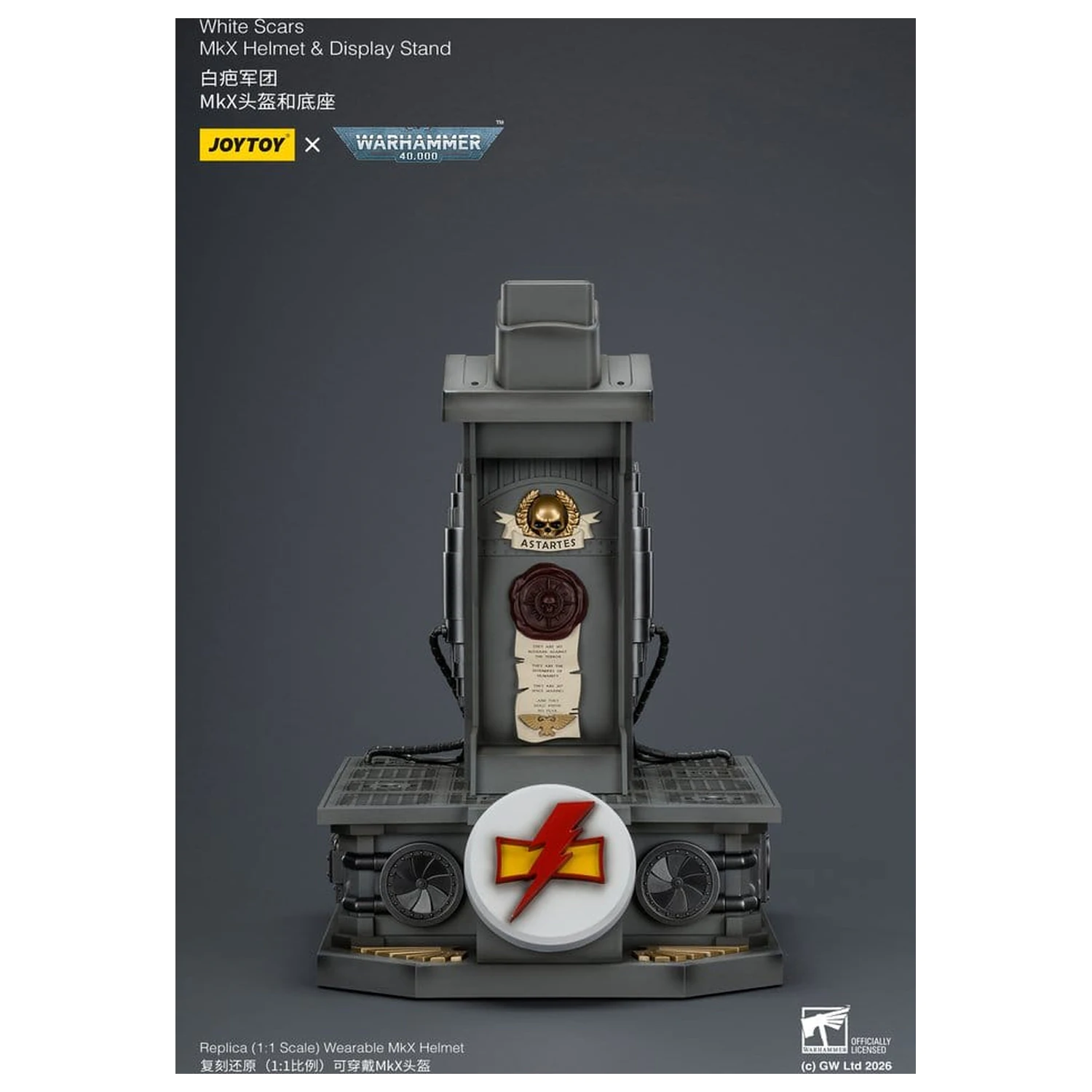 Warhammer 40,000 Helm with Display Stand White Scars MkX 44 cm termékfotó