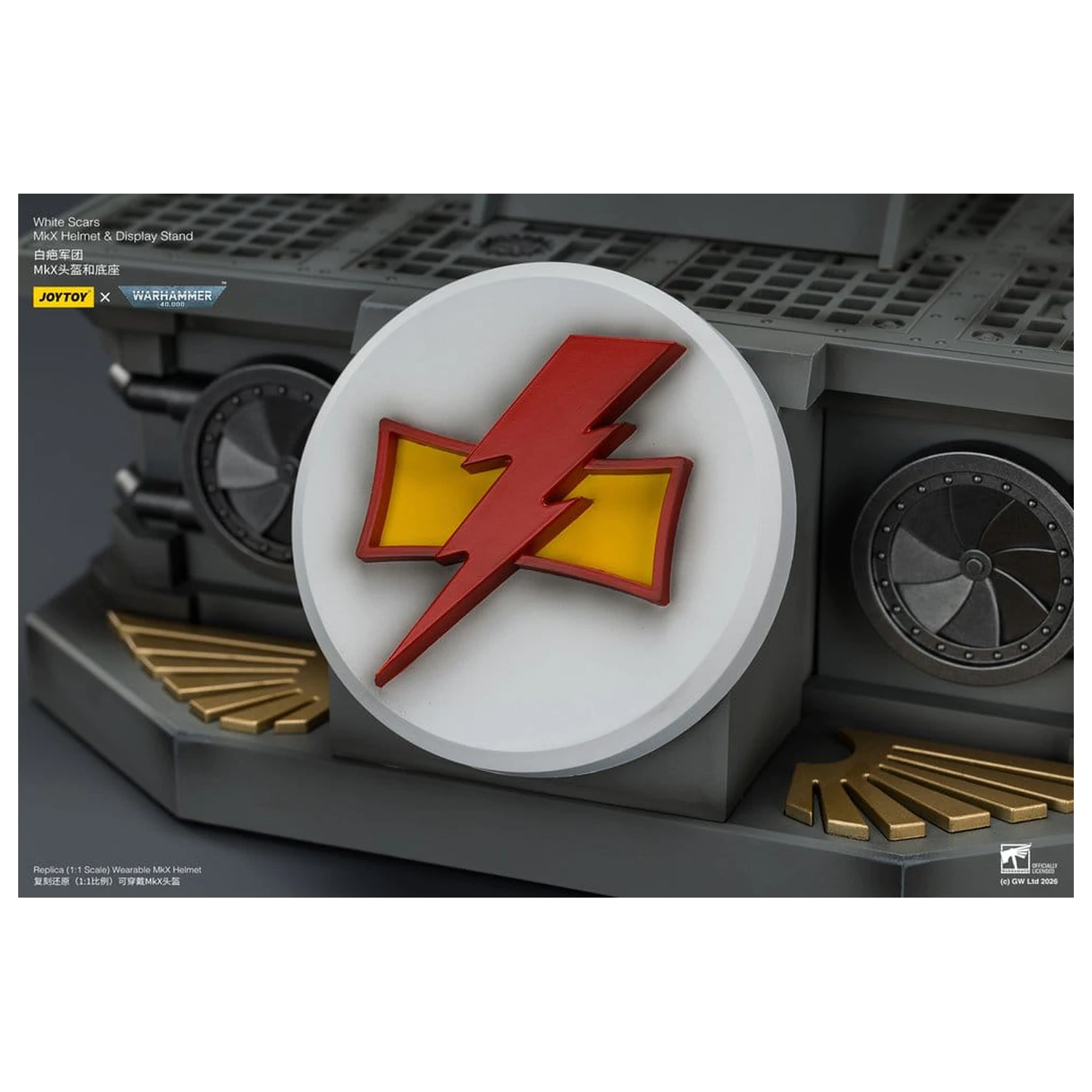 Warhammer 40,000 Helm with Display Stand White Scars MkX 44 cm termékfotó