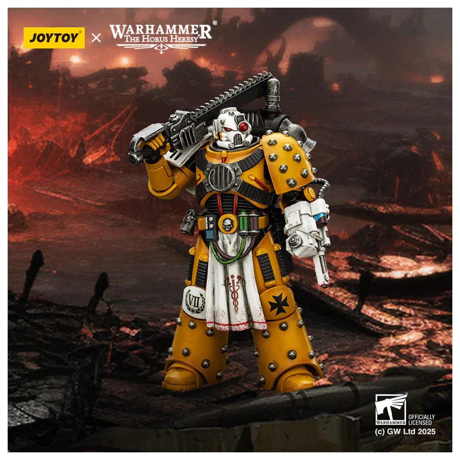 Warhammer 40,000: imperial Fists Legion Apothecary akciófigura 12 cm termékfotó
