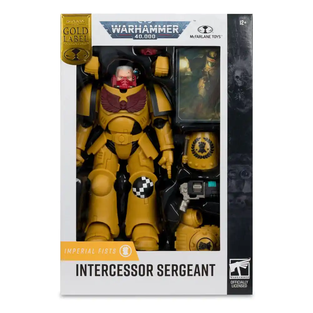 Warhammer 40,000 Intercessor Sergeant (Imperial Fist) (Gold Label) akciófigura 18 cm termékfotó