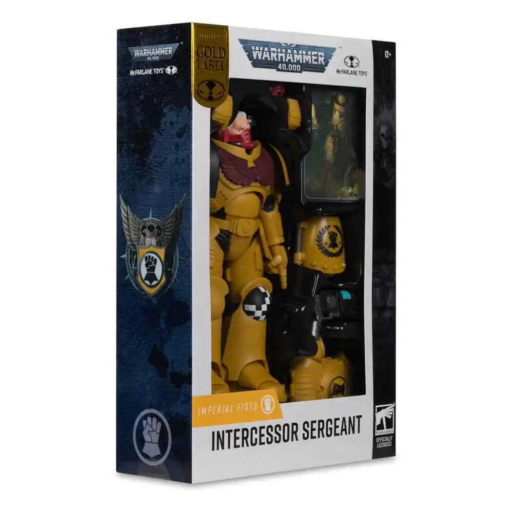 Warhammer 40,000 Intercessor Sergeant (Imperial Fist) (Gold Label) akciófigura 18 cm termékfotó