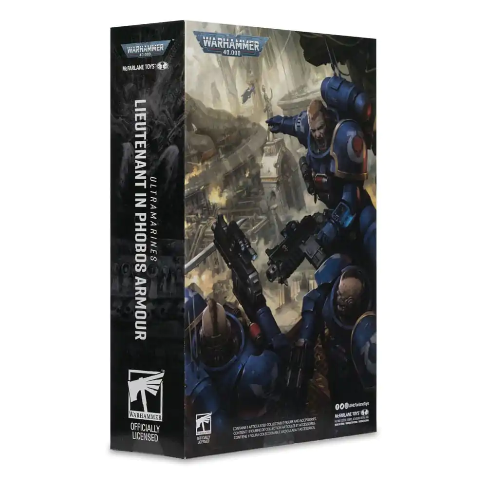 Warhammer 40,000 Lieutenant in Phobos Armor (Ultramarines) akciófigura 18 cm termékfotó