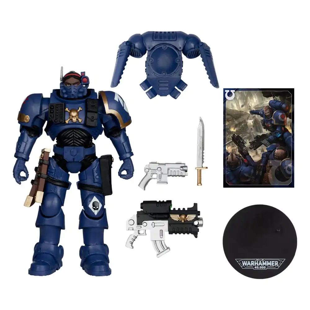 Warhammer 40,000 Lieutenant in Phobos Armor (Ultramarines) akciófigura 18 cm termékfotó