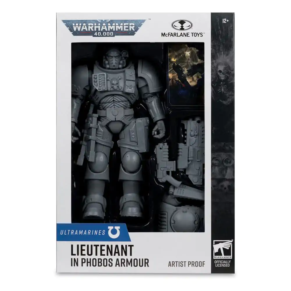 Warhammer 40,000 Lieutenant in Phobos Armor (Ultramarines) (Artist Proof) akciófigura 18 cm termékfotó