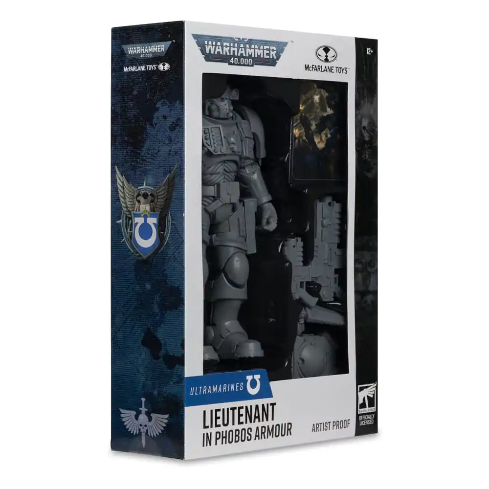 Warhammer 40,000 Lieutenant in Phobos Armor (Ultramarines) (Artist Proof) akciófigura 18 cm termékfotó