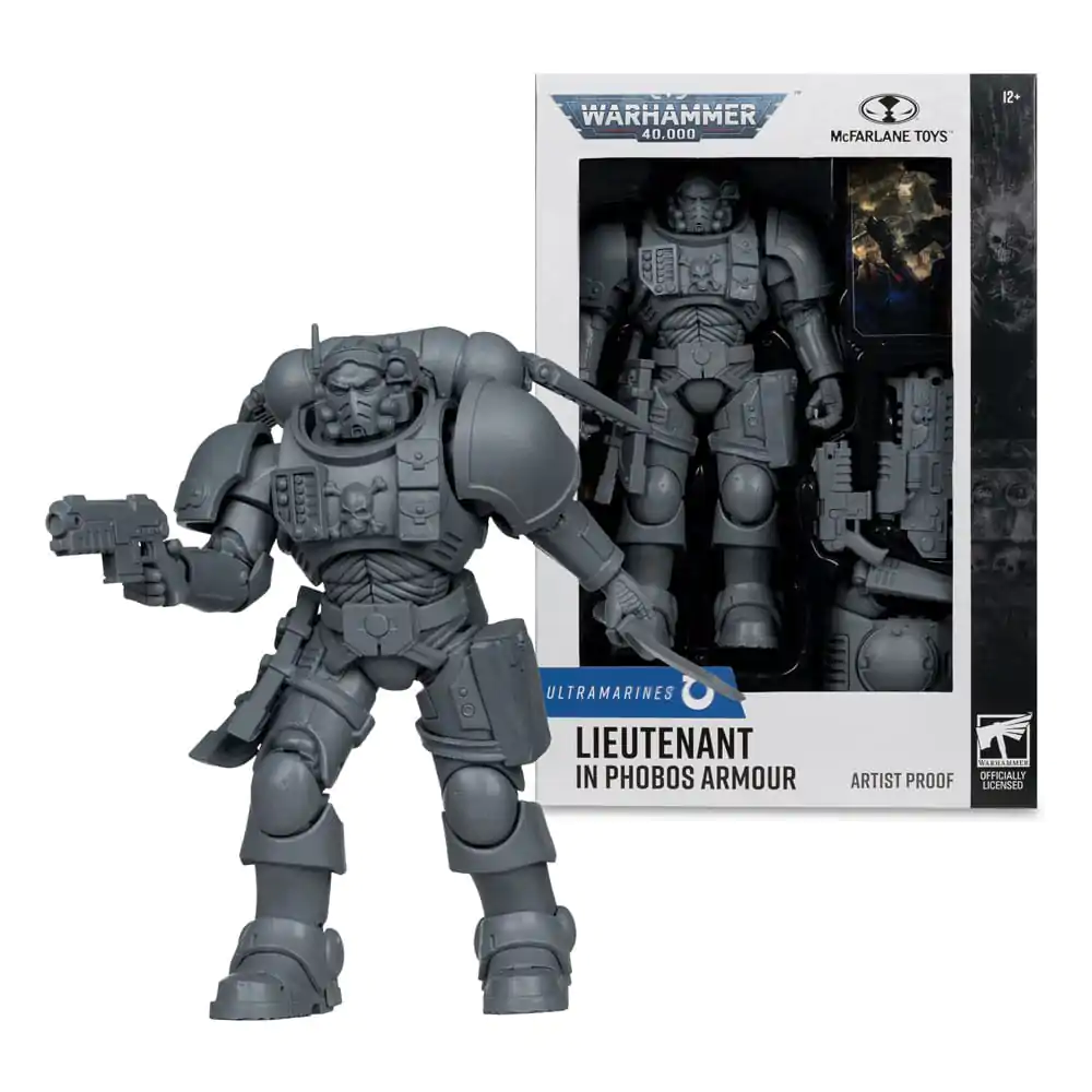 Warhammer 40,000 Lieutenant in Phobos Armor (Ultramarines) (Artist Proof) akciófigura 18 cm termékfotó