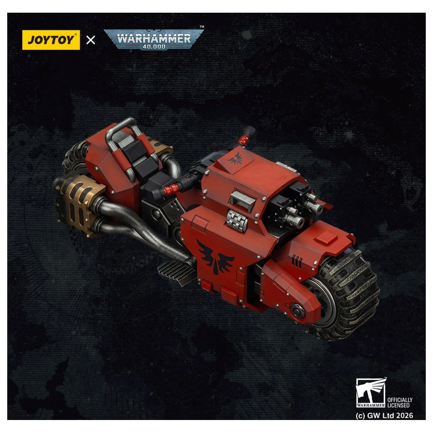 Warhammer 40,000 Raider-pattern Combat Bike Blood Angels with twin-linked bolt rifles 22 cm termékfotó