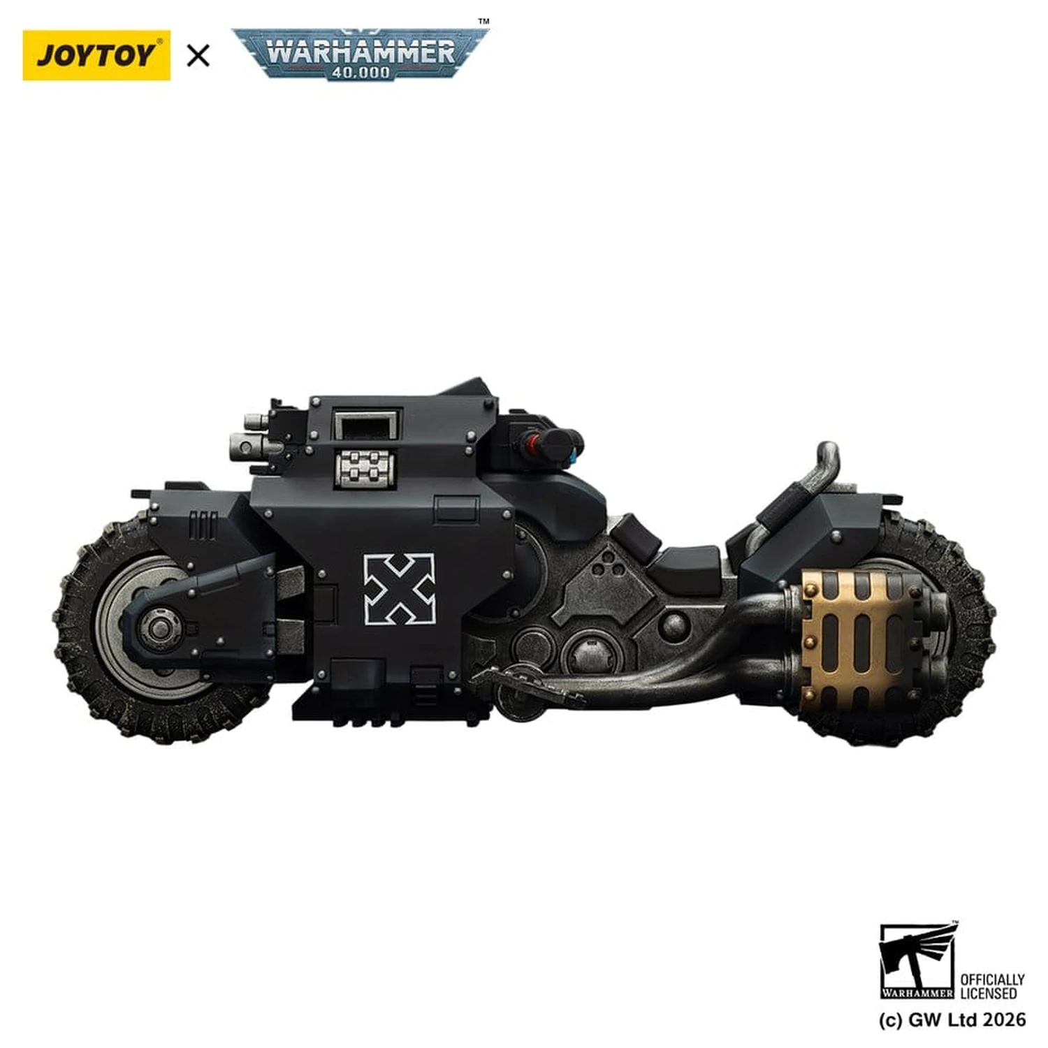 Warhammer 40,000 Raider-pattern Combat Bike Raven Guard with twin-linked bolt rifles 22 cm termékfotó