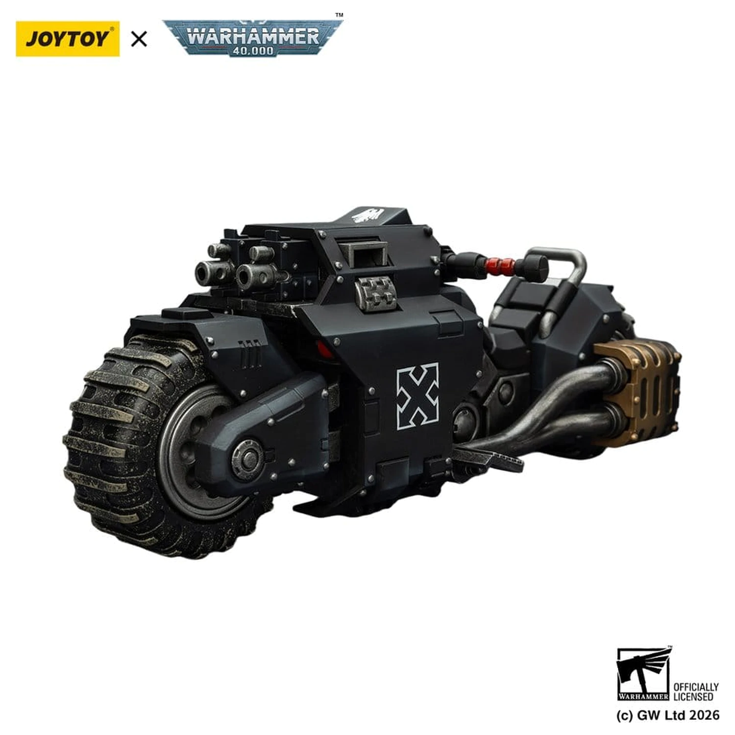 Warhammer 40,000 Raider-pattern Combat Bike Raven Guard with twin-linked bolt rifles 22 cm termékfotó