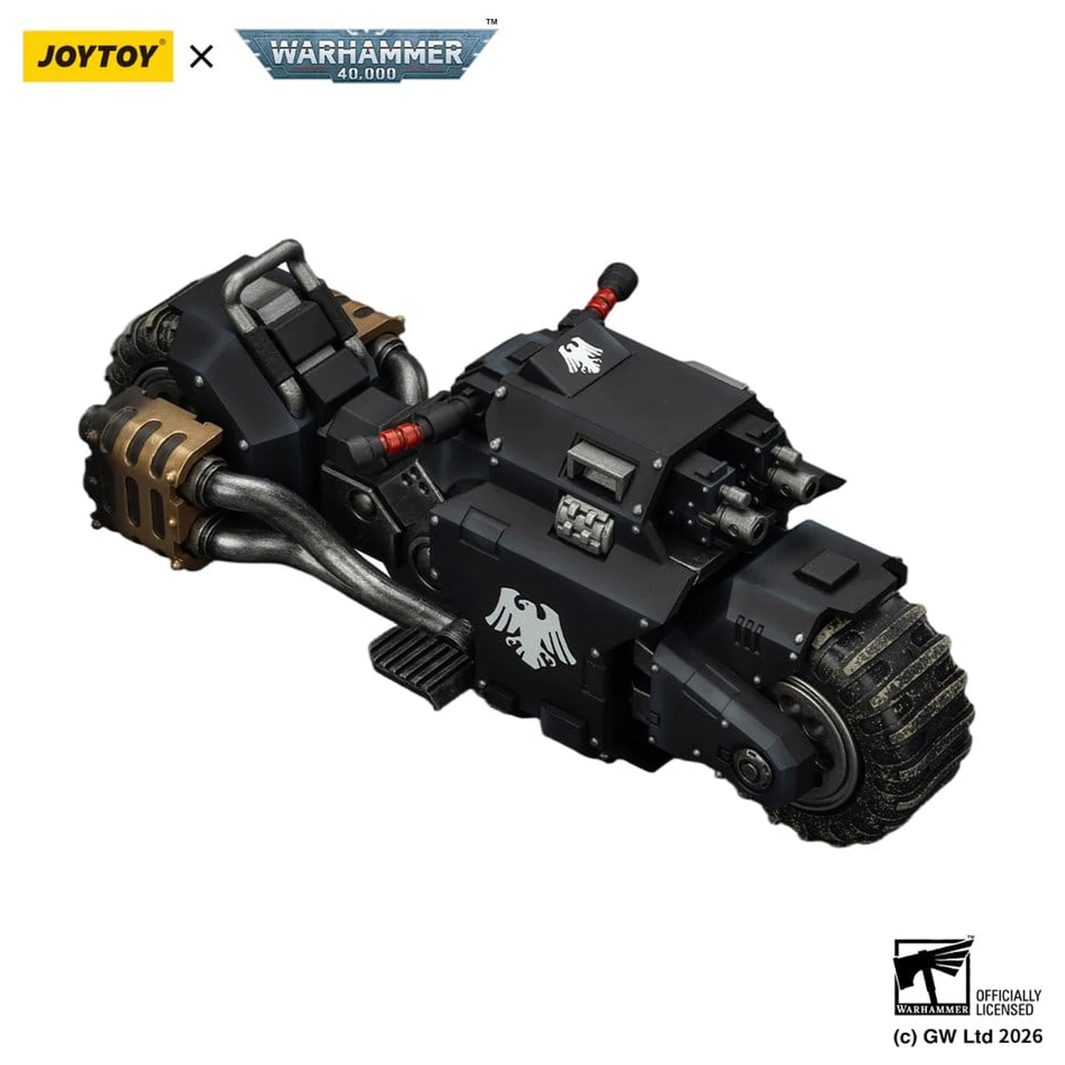 Warhammer 40,000 Raider-pattern Combat Bike Raven Guard with twin-linked bolt rifles 22 cm termékfotó