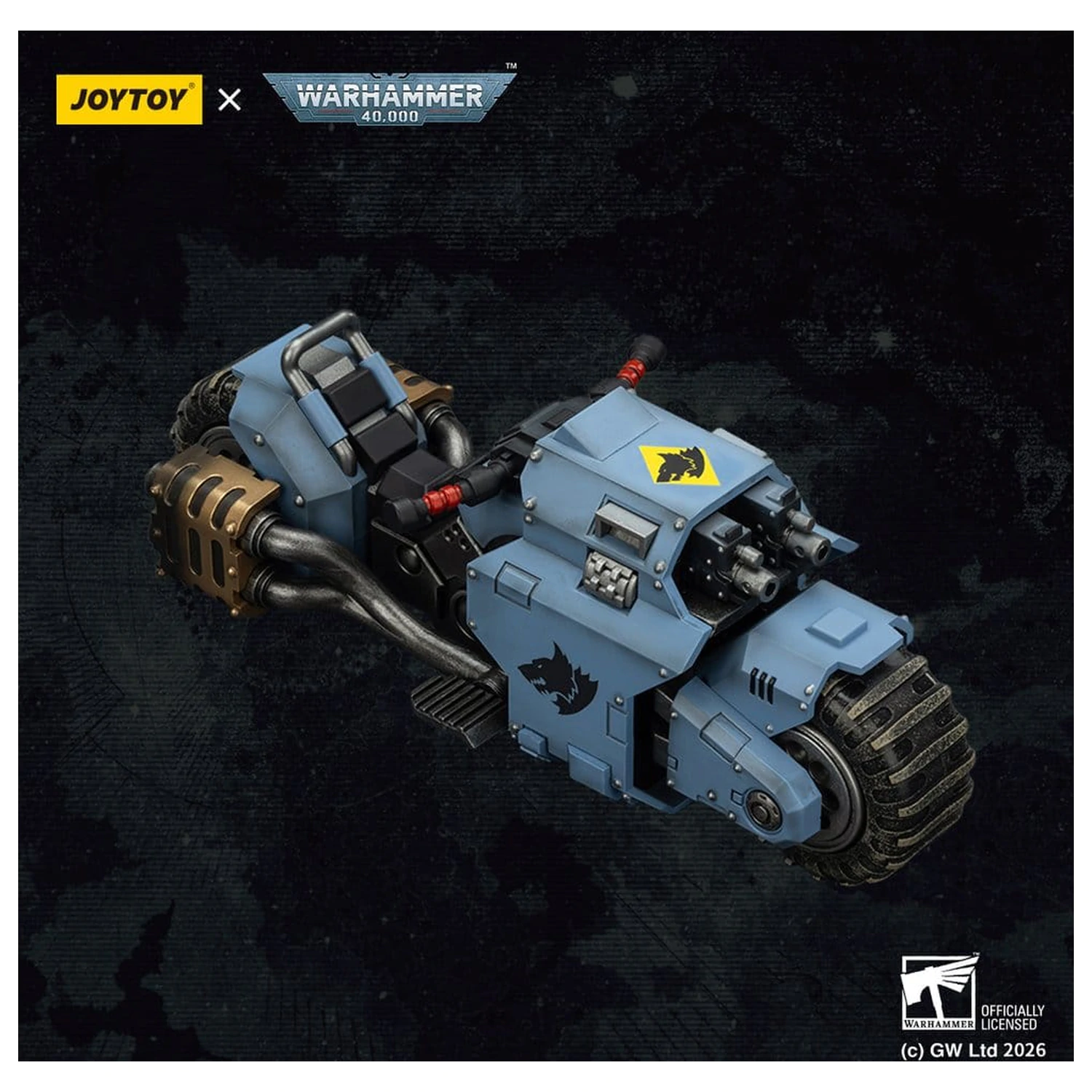 Warhammer 40,000 Raider-pattern Combat Bike Space Wolves with twin-linked bolt rifles 22 cm termékfotó