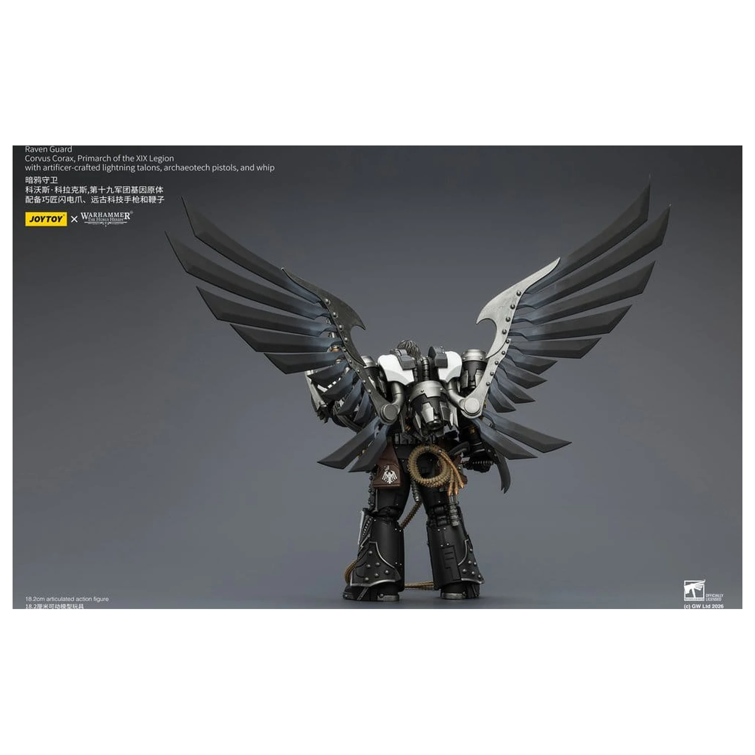 Warhammer 40,000 Raven Guard Corvus Corax, Primarch of the XIX Legion akciófigura 18 cm termékfotó