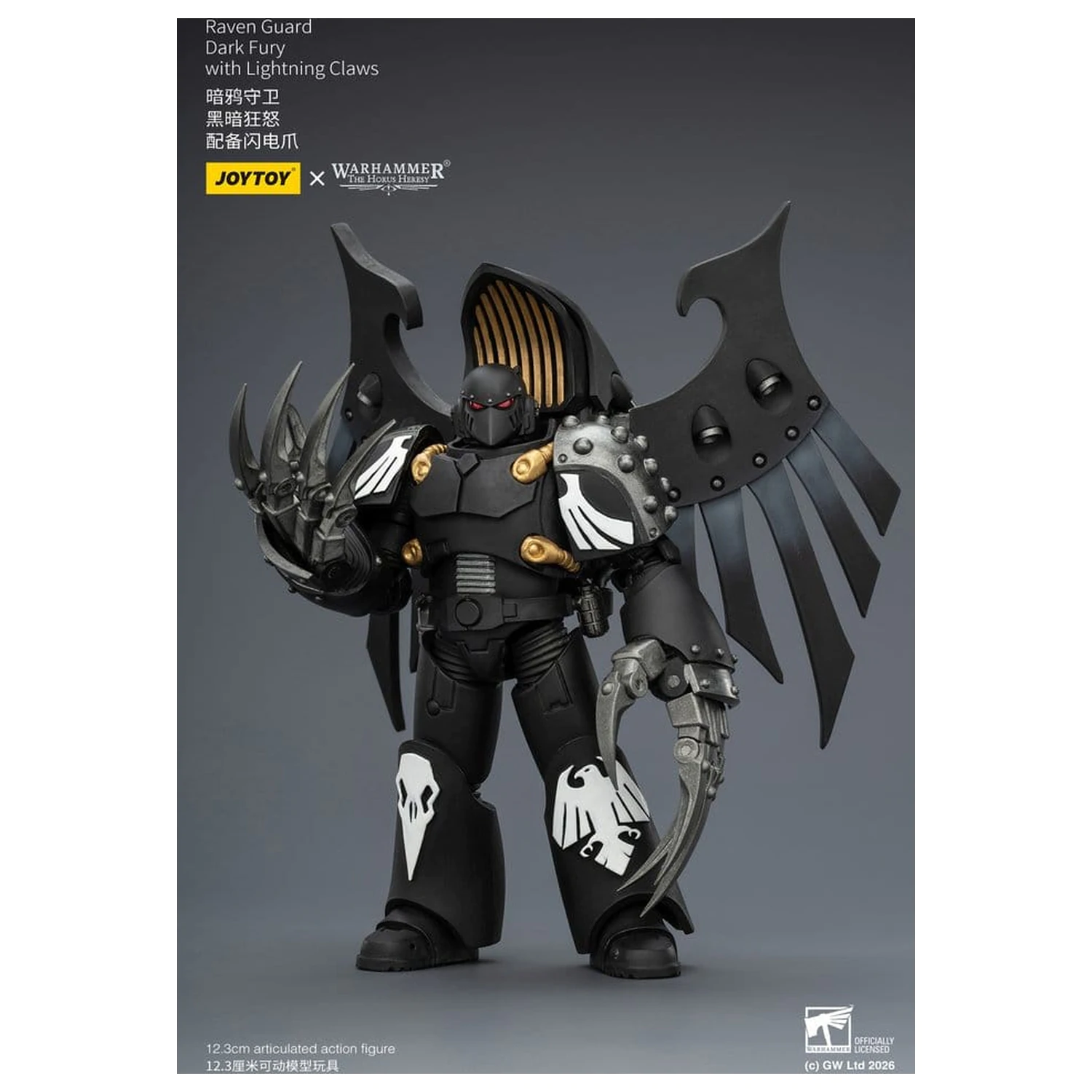 Warhammer 40,000 Raven Guard Dark Fury akciófigura 12 cm termékfotó