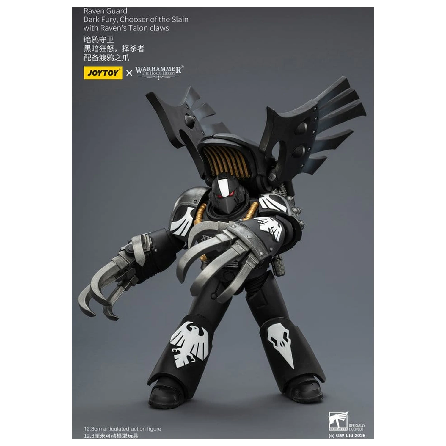 Warhammer 40,000 Raven Guard Dark Fury, Chooser of the Slain akciófigura 12 cm termékfotó