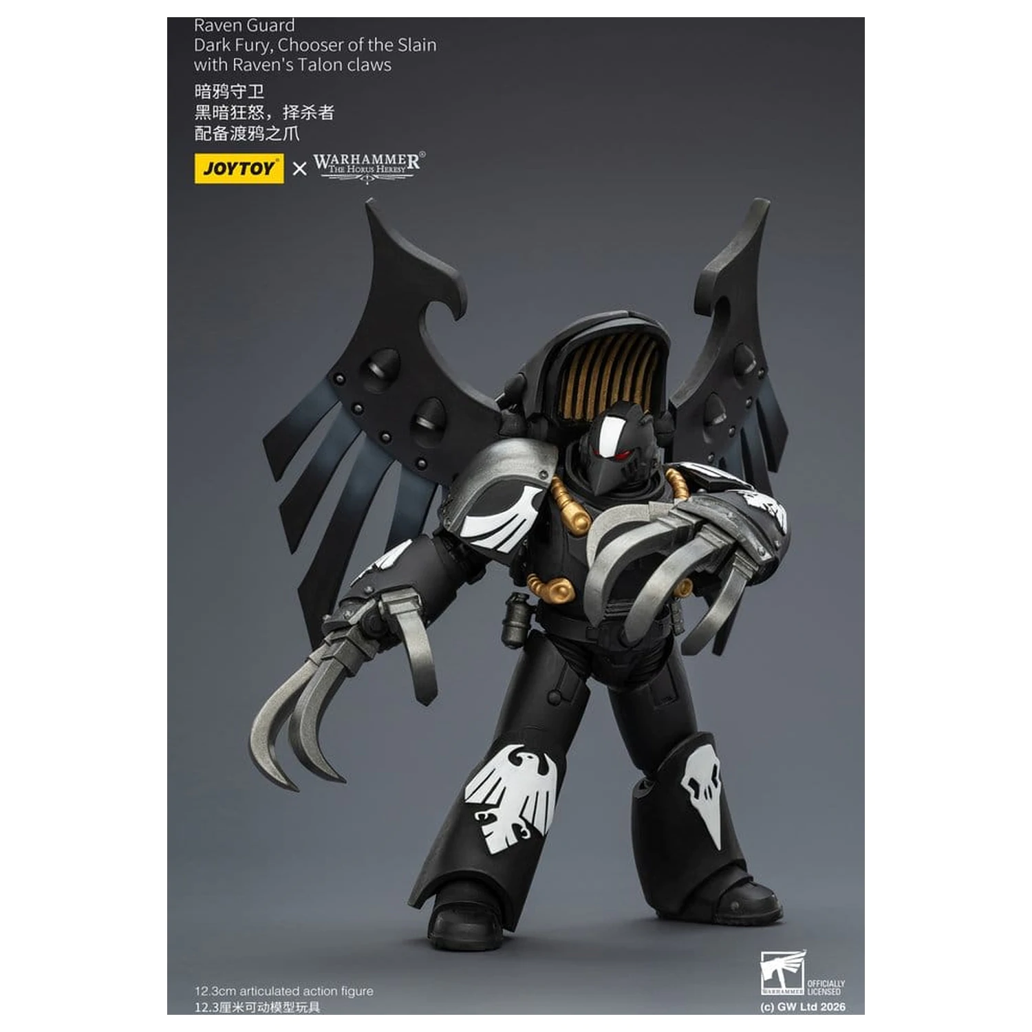 Warhammer 40,000 Raven Guard Dark Fury, Chooser of the Slain akciófigura 12 cm termékfotó
