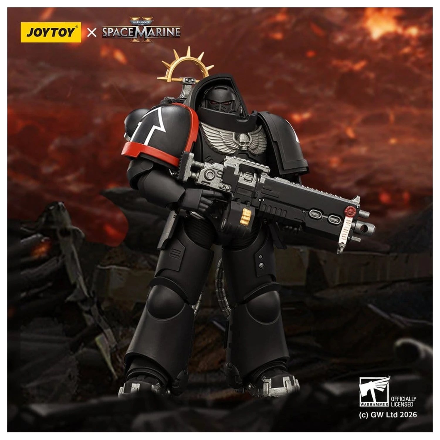 Warhammer 40,000 Raven Guard Heavy Intercessor akciófigura 13 cm termékfotó