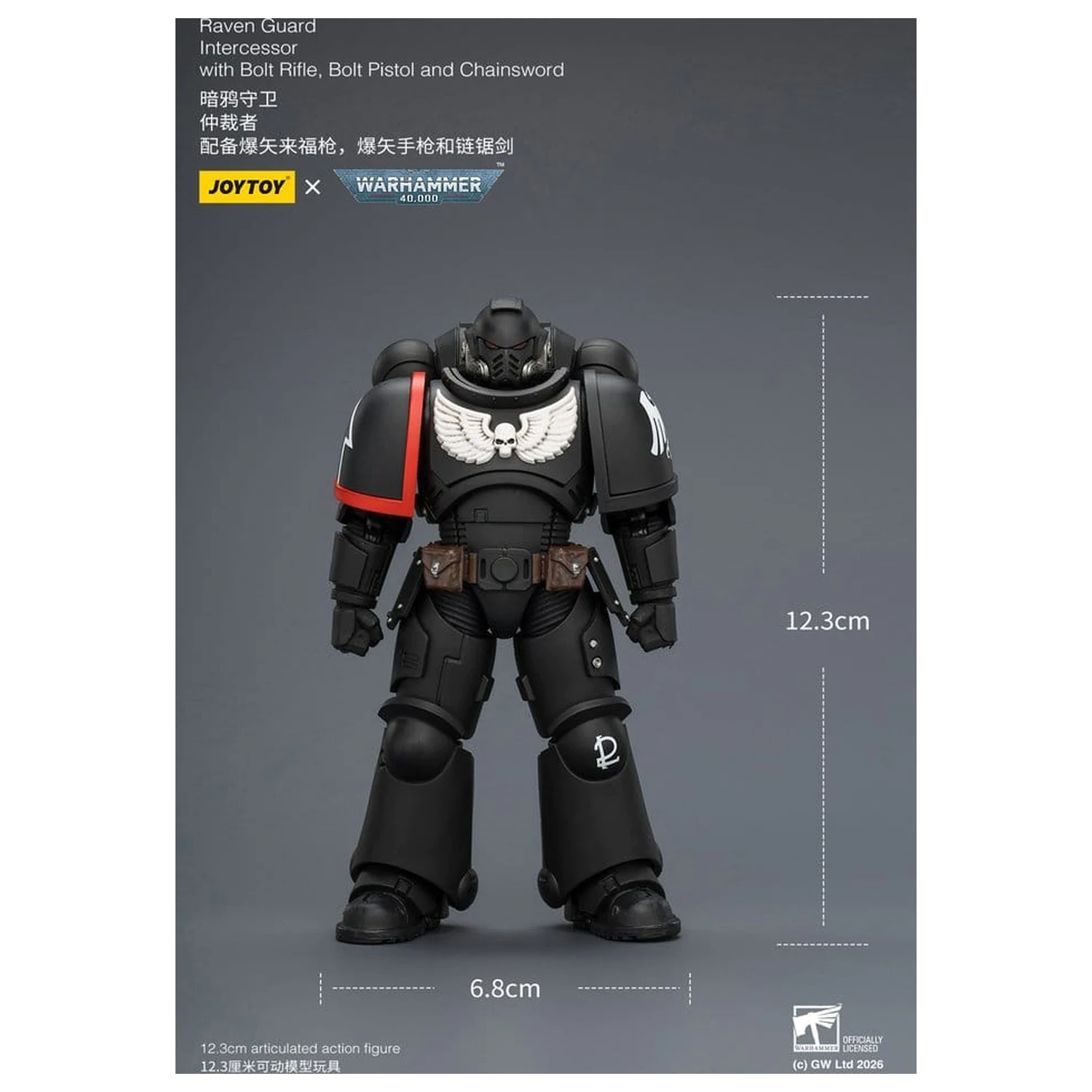 Warhammer 40,000 Raven Guard Intercessor akciófigura 12 cm termékfotó