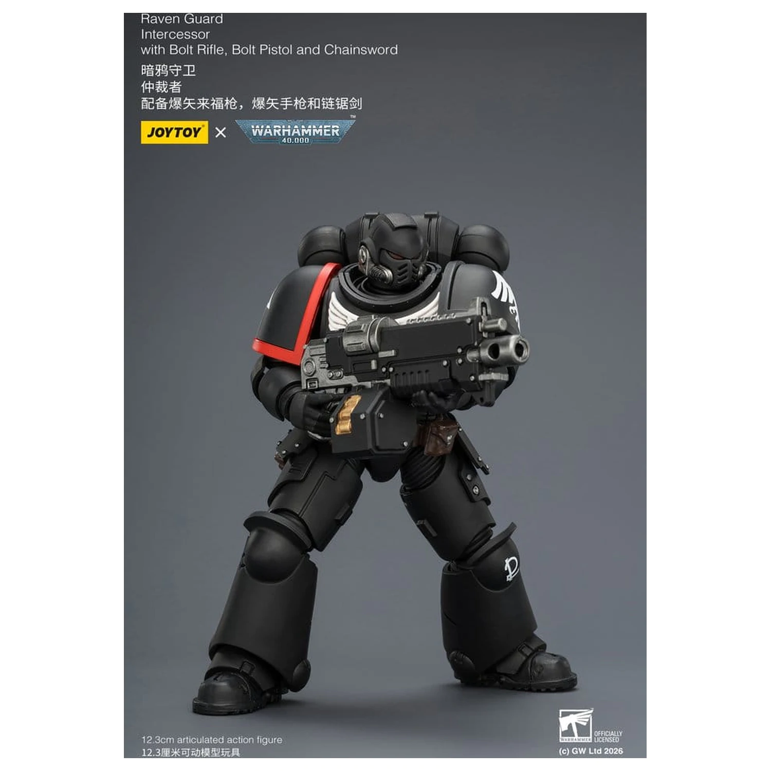 Warhammer 40,000 Raven Guard Intercessor akciófigura 12 cm termékfotó