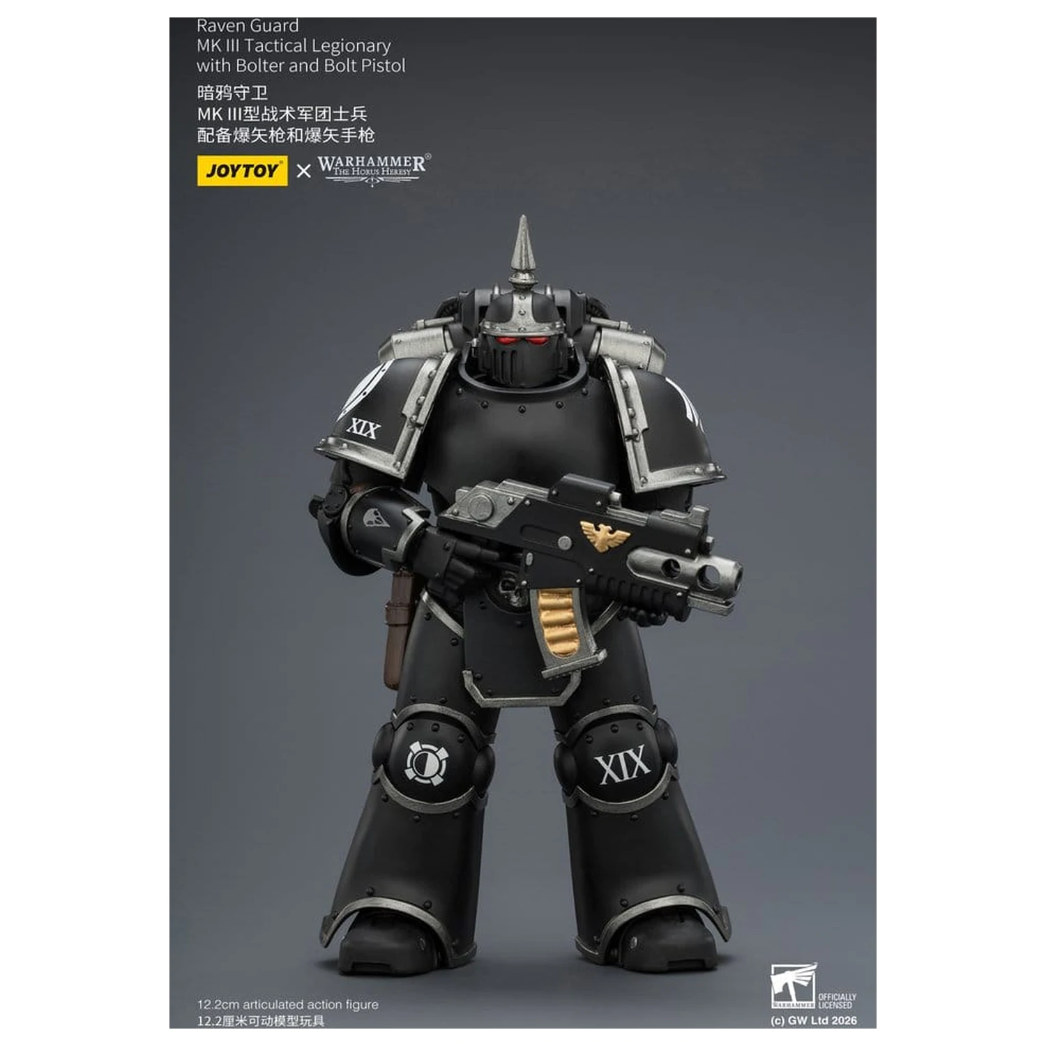 Warhammer 40,000 Raven Guard MK III Tactical Legionary akciófigura 12 cm termékfotó