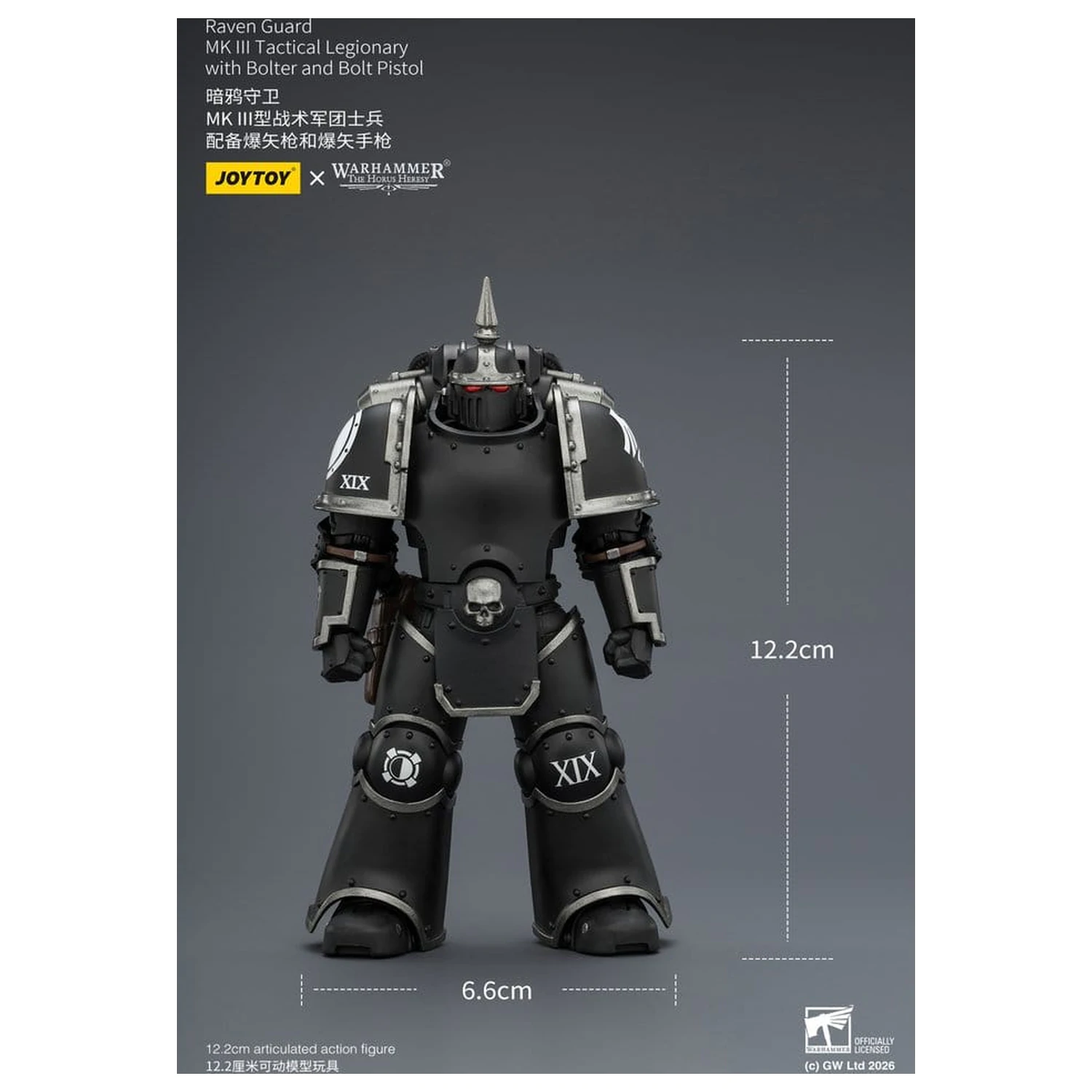 Warhammer 40,000 Raven Guard MK III Tactical Legionary akciófigura 12 cm termékfotó