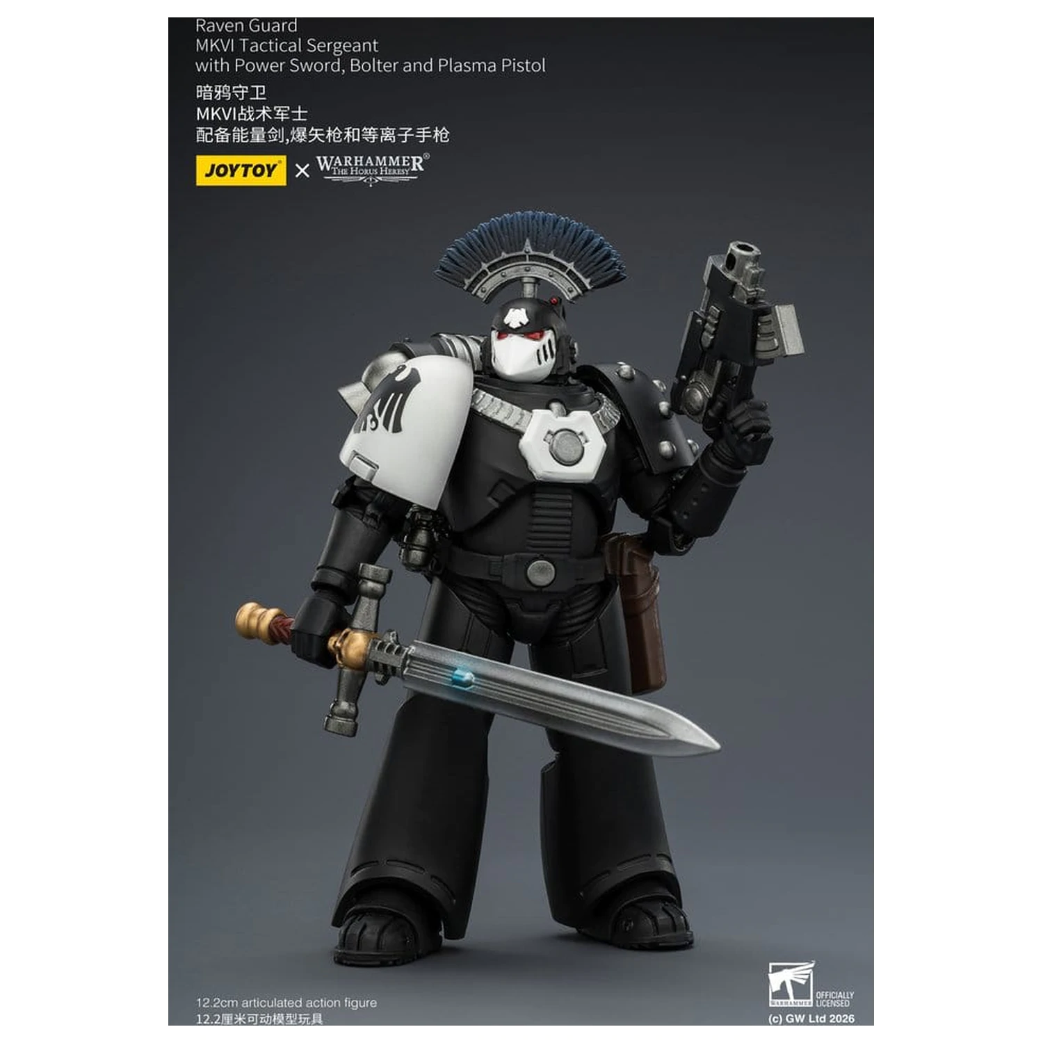 Warhammer 40,000 Raven Guard MkVI Tactical Sergeant akciófigura 12 cm termékfotó