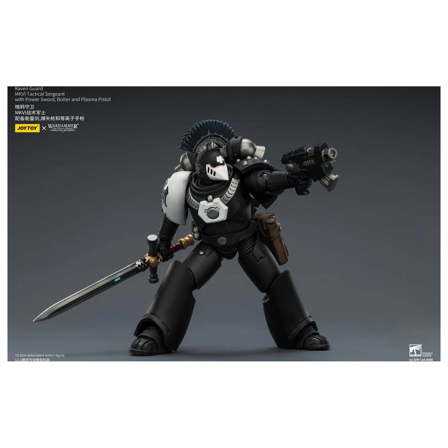 Warhammer 40,000 Raven Guard MkVI Tactical Sergeant akciófigura 12 cm termékfotó