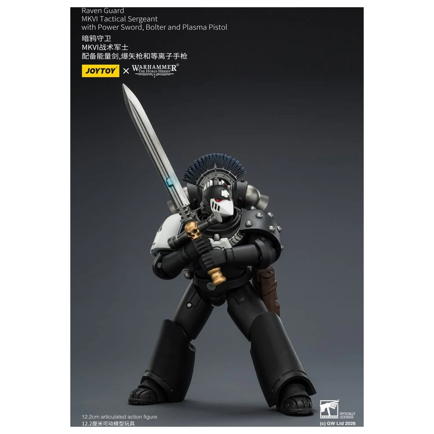 Warhammer 40,000 Raven Guard MkVI Tactical Sergeant akciófigura 12 cm termékfotó