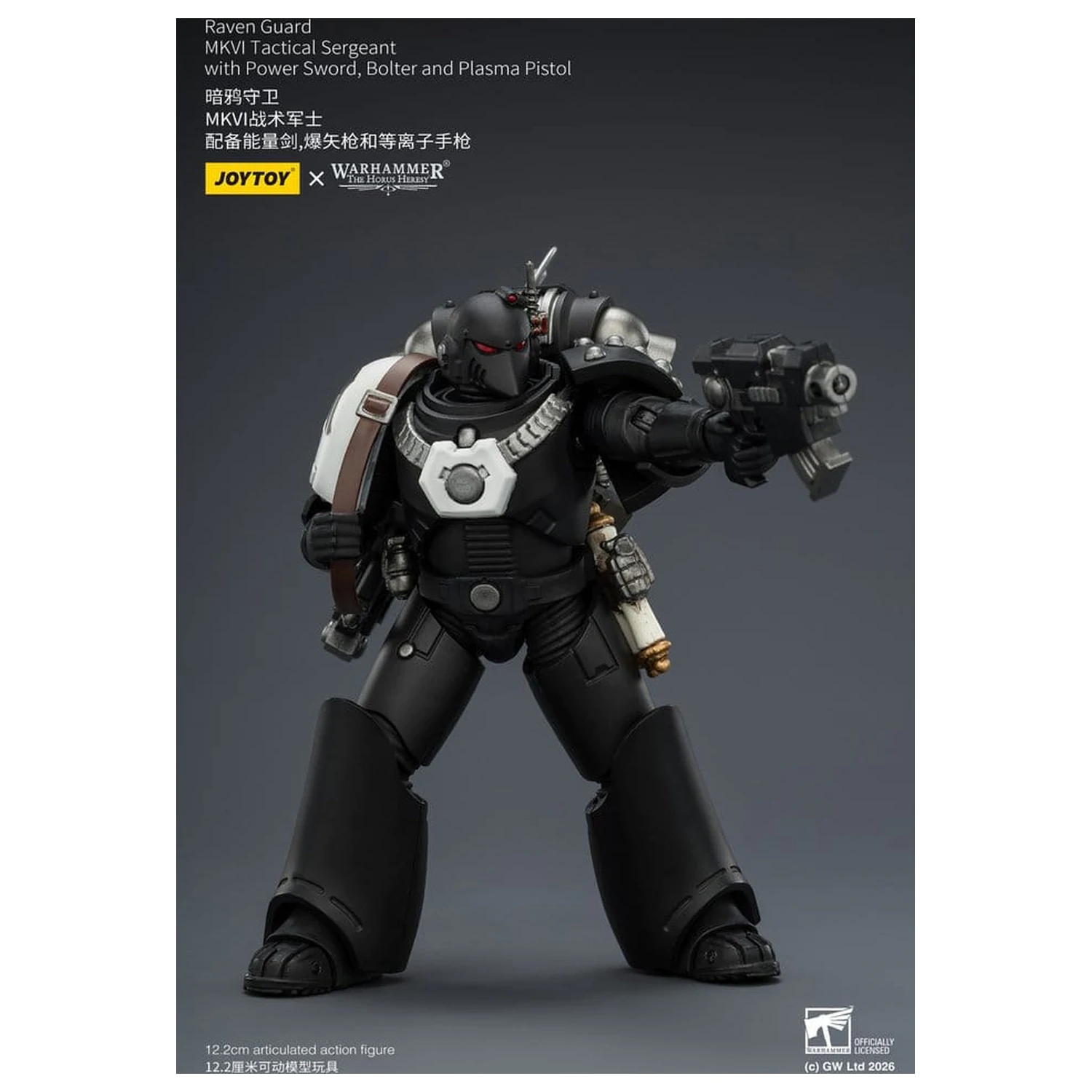 Warhammer 40,000 Raven Guard MkVI Tactical Sergeant akciófigura 12 cm termékfotó