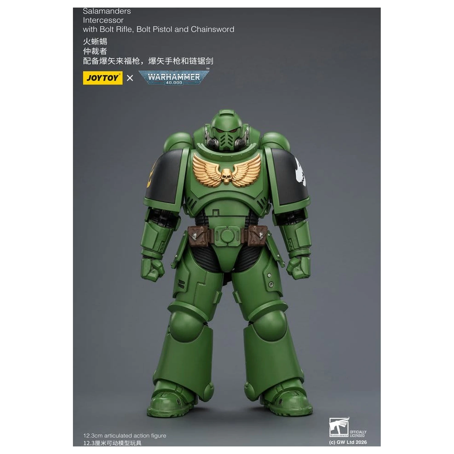 Warhammer 40,000 Salamanders Intercessor akciófigura 12 cm termékfotó