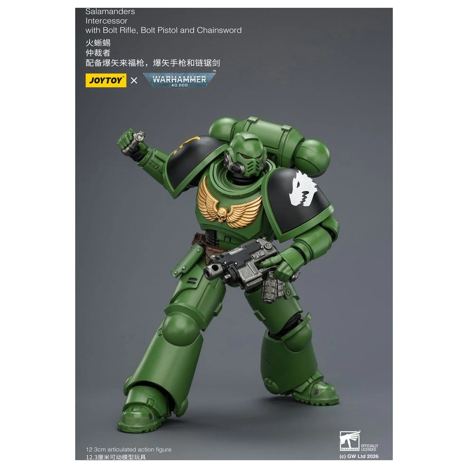 Warhammer 40,000 Salamanders Intercessor akciófigura 12 cm termékfotó