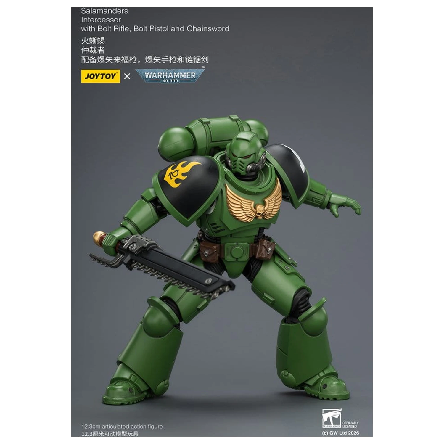 Warhammer 40,000 Salamanders Intercessor akciófigura 12 cm termékfotó