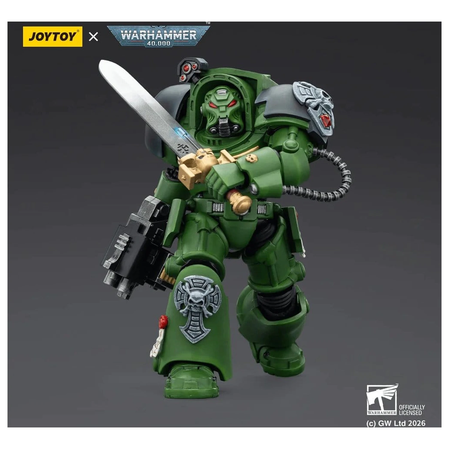 Warhammer 40,000 Salamanders Terminator 1 with Power Sword and Storm Bolter akciófigura 14 cm termékfotó