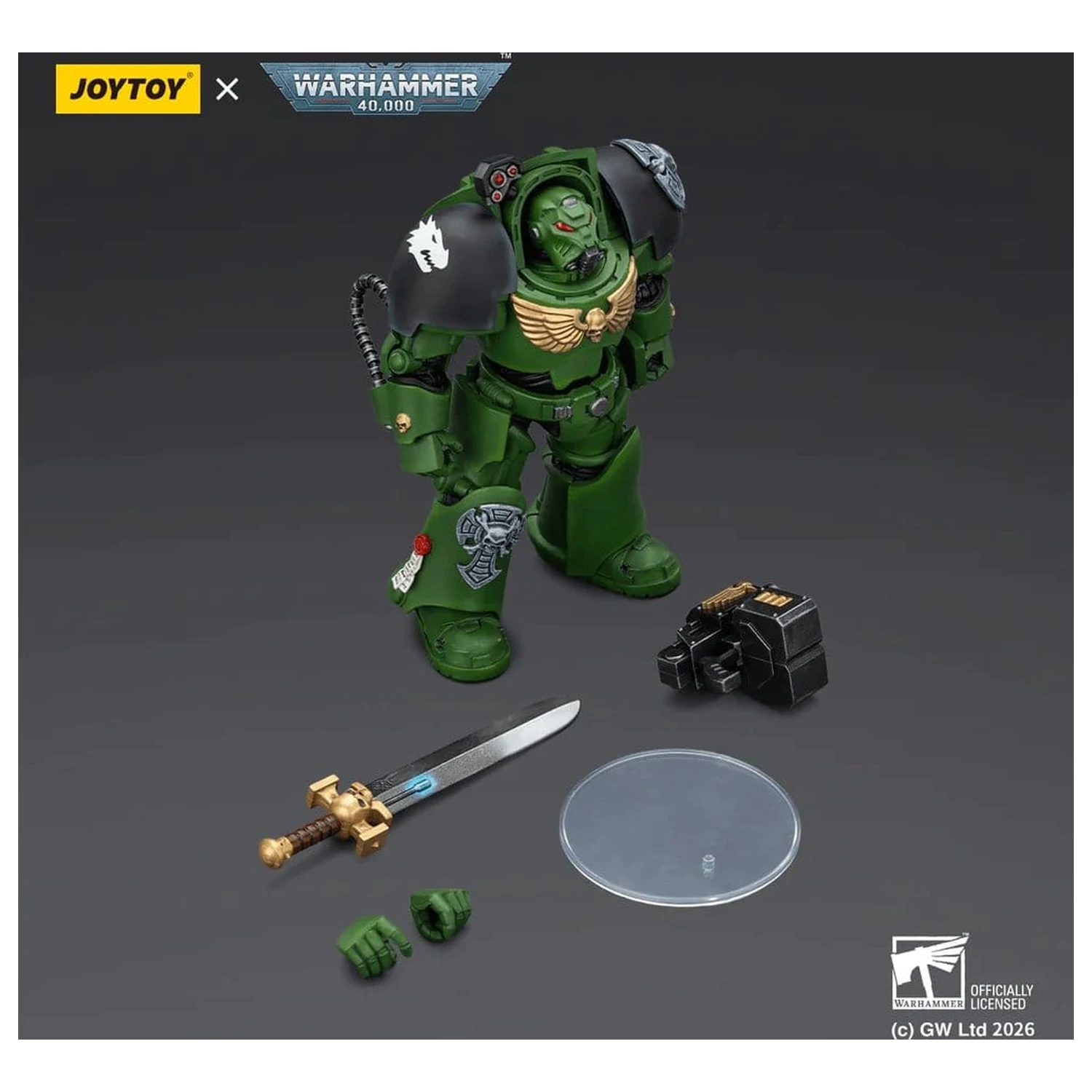 Warhammer 40,000 Salamanders Terminator 1 with Power Sword and Storm Bolter akciófigura 14 cm termékfotó