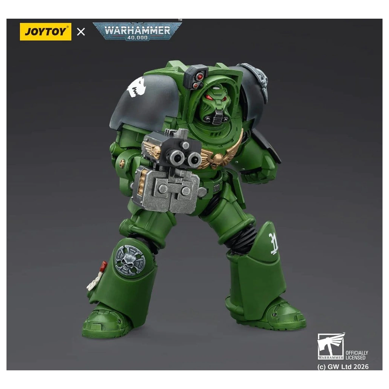 Warhammer 40,000 Salamanders Terminator 2 with Power Fist and Storm Bolter akciófigura 14 cm termékfotó