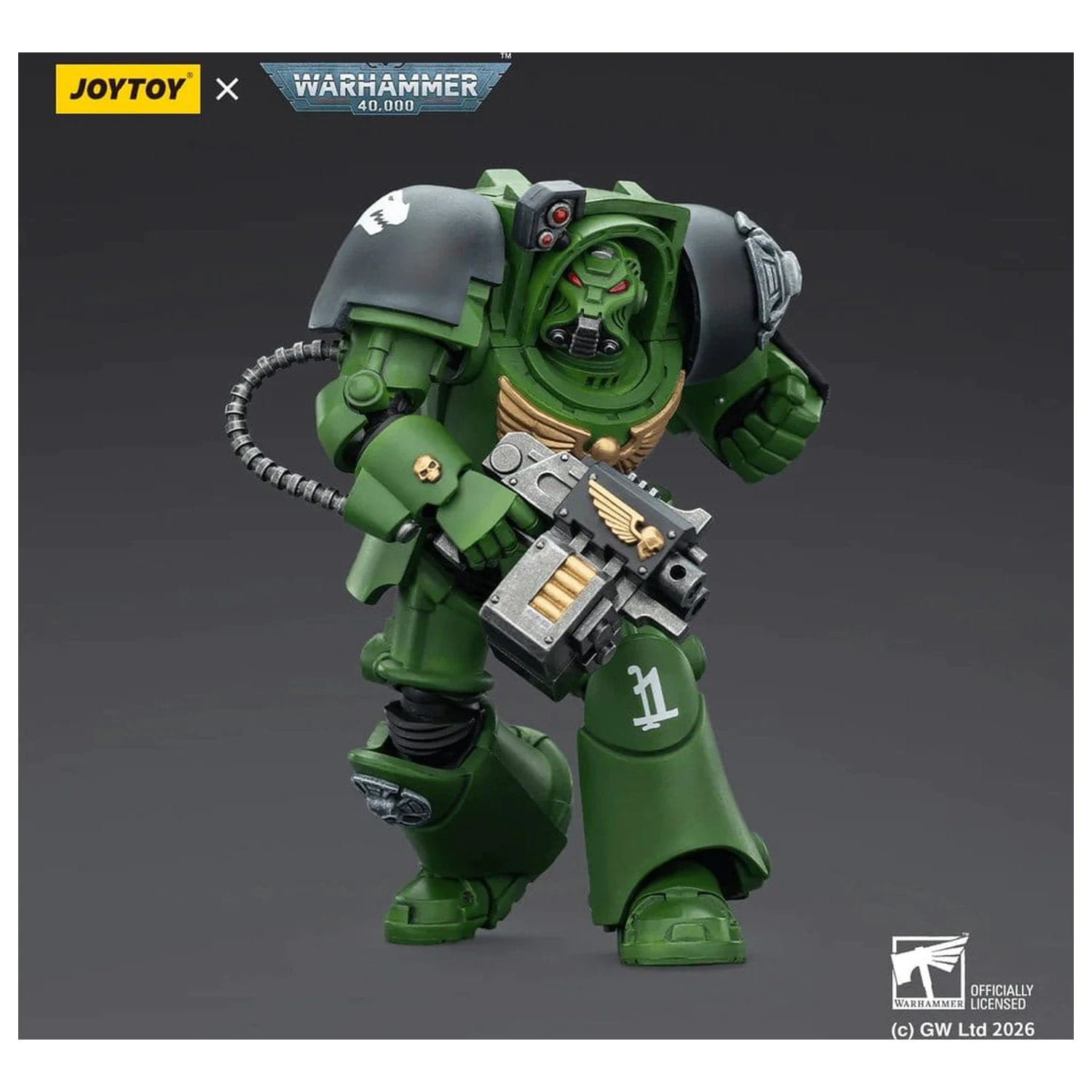 Warhammer 40,000 Salamanders Terminator 2 with Power Fist and Storm Bolter akciófigura 14 cm termékfotó