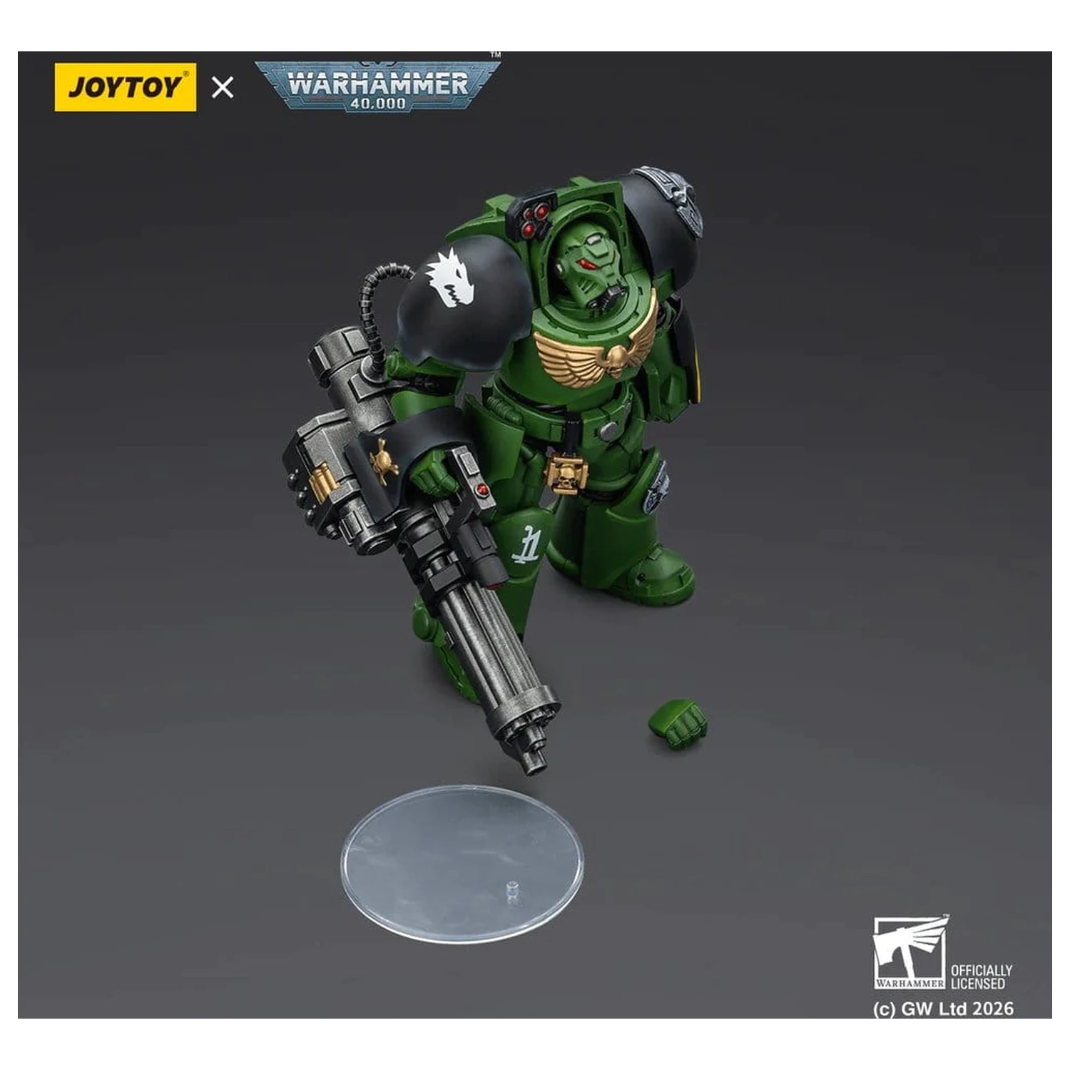 Warhammer 40,000 Salamanders Terminator 3 with Power Fist and Assault Cannon akciófigura 14 cm termékfotó