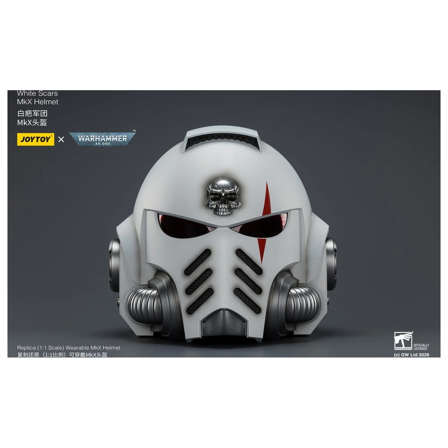 Warhammer 40,000 sisak White Scars MkX 30 cm termékfotó