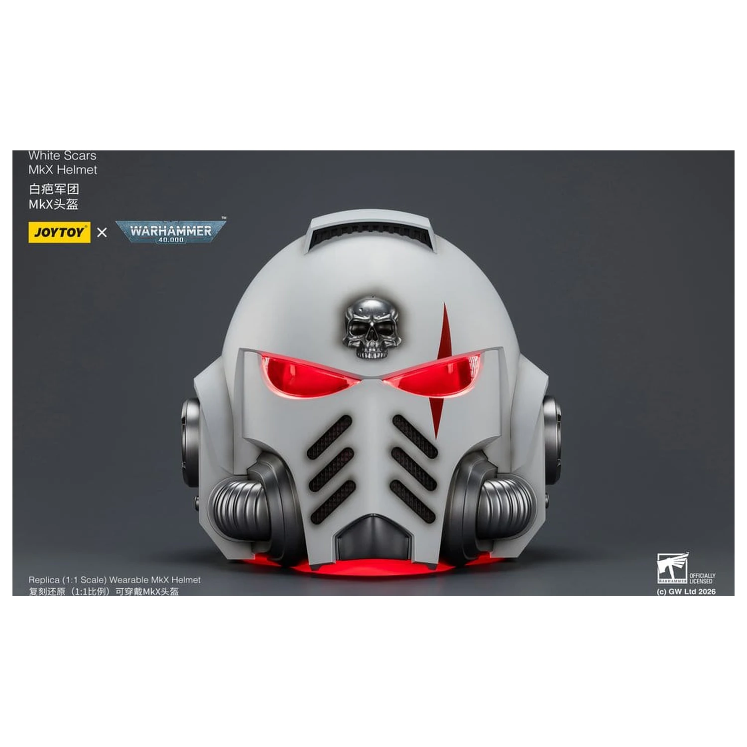 Warhammer 40,000 sisak White Scars MkX 30 cm termékfotó