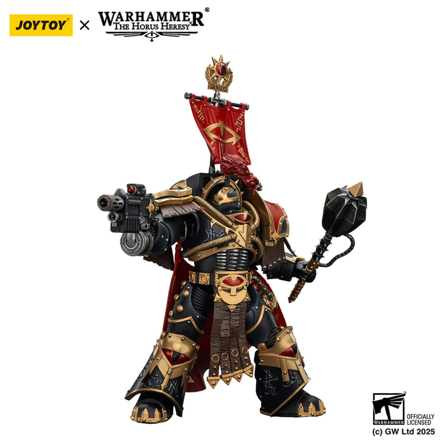 Warhammer 40,000: Sons of Horus Legion Cataphractii Praetorwith Combi-Melta and Power Maul akciófigura 14 cm termékfotó