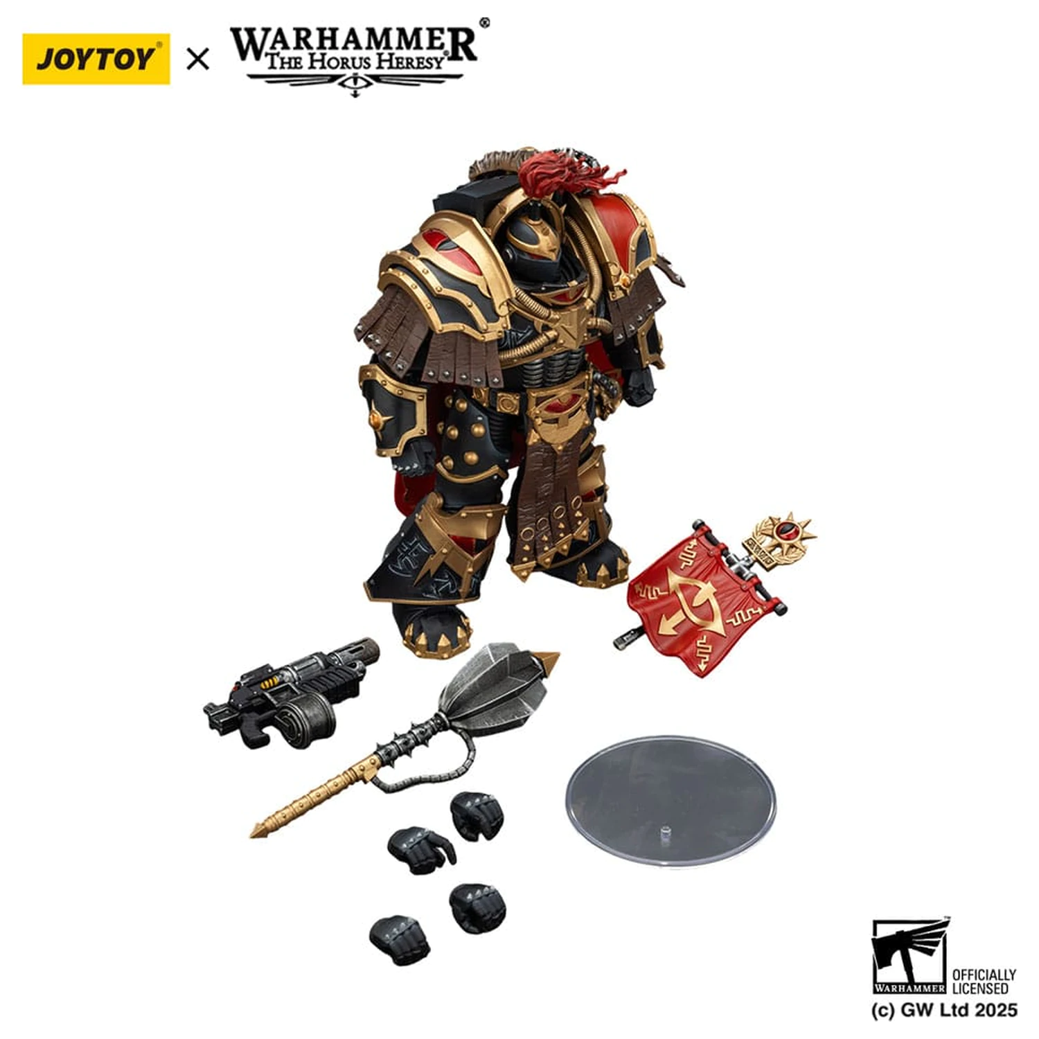 Warhammer 40,000: Sons of Horus Legion Cataphractii Praetorwith Combi-Melta and Power Maul akciófigura 14 cm termékfotó