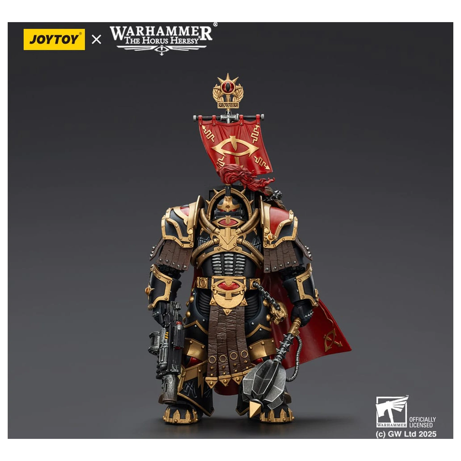 Warhammer 40,000: Sons of Horus Legion Cataphractii Praetorwith Combi-Melta and Power Maul akciófigura 14 cm termékfotó